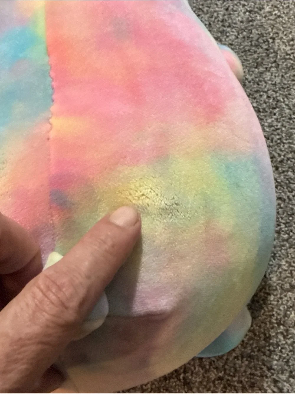 Squishmallow Hug Mees Talia Bunny Rabbit Plush 14-16 Inch Tie Dye